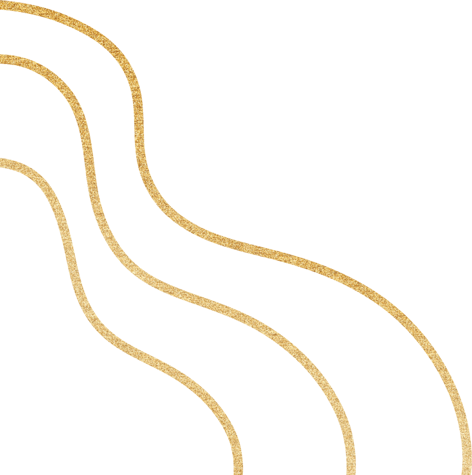 Gold foil Abstract Lines